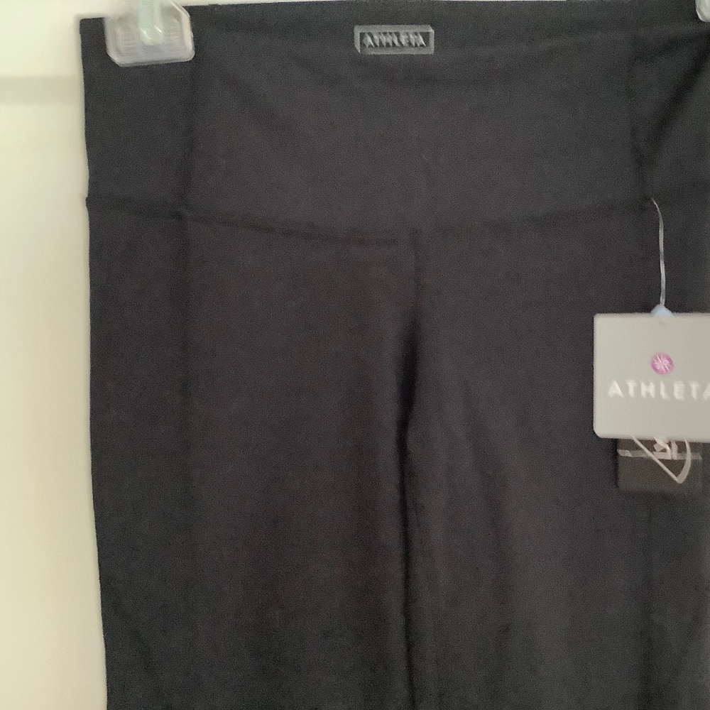 Athleta Black Flare Botttom Pants Size Small NWT